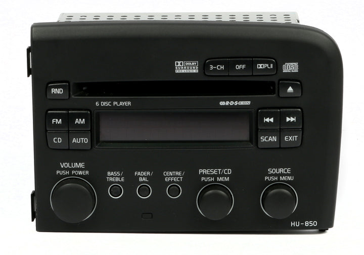 05-09 Volvo 60 70 Series Face ID HU-850 AM FM 6 Disc CD Player