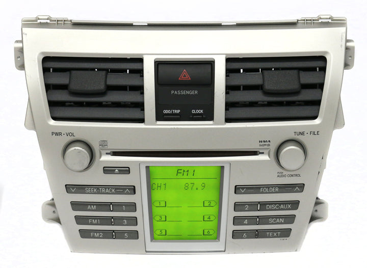 2006-2008 Toyota Yaris AM FM Radio mp3 Single Disc CD w Vents