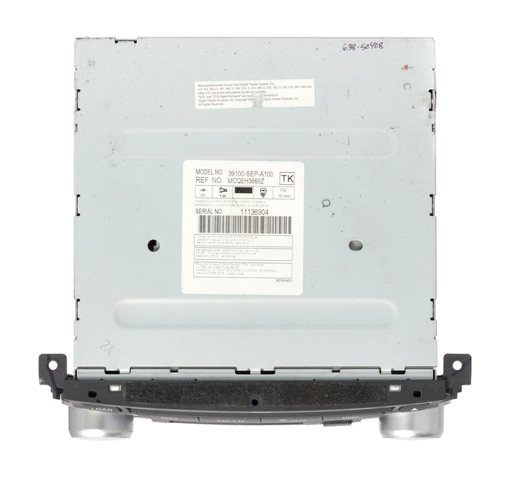 2007-08 Acura TL AM FM Radio Single Disc CD DVD MP3 Player 39100
