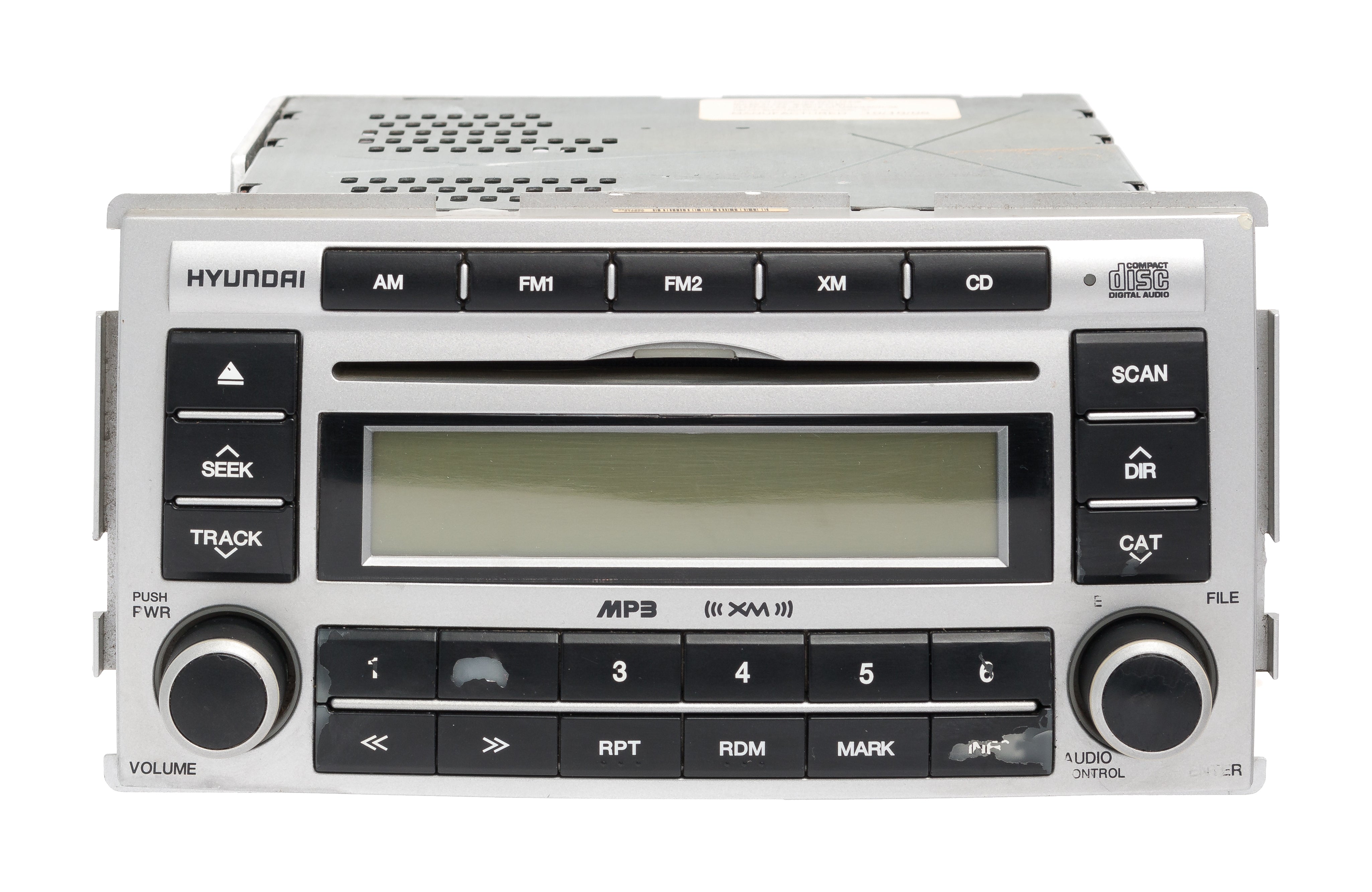 2007-08 Hyundai Santa Fe AM FM XM Radio Receiver CD Player Model Numbe ...