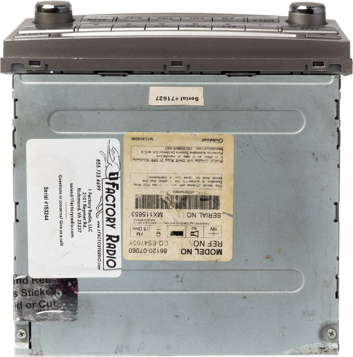 2008-2010 Toyota Avalon AM AM Radio Single Disc CD Player MP3