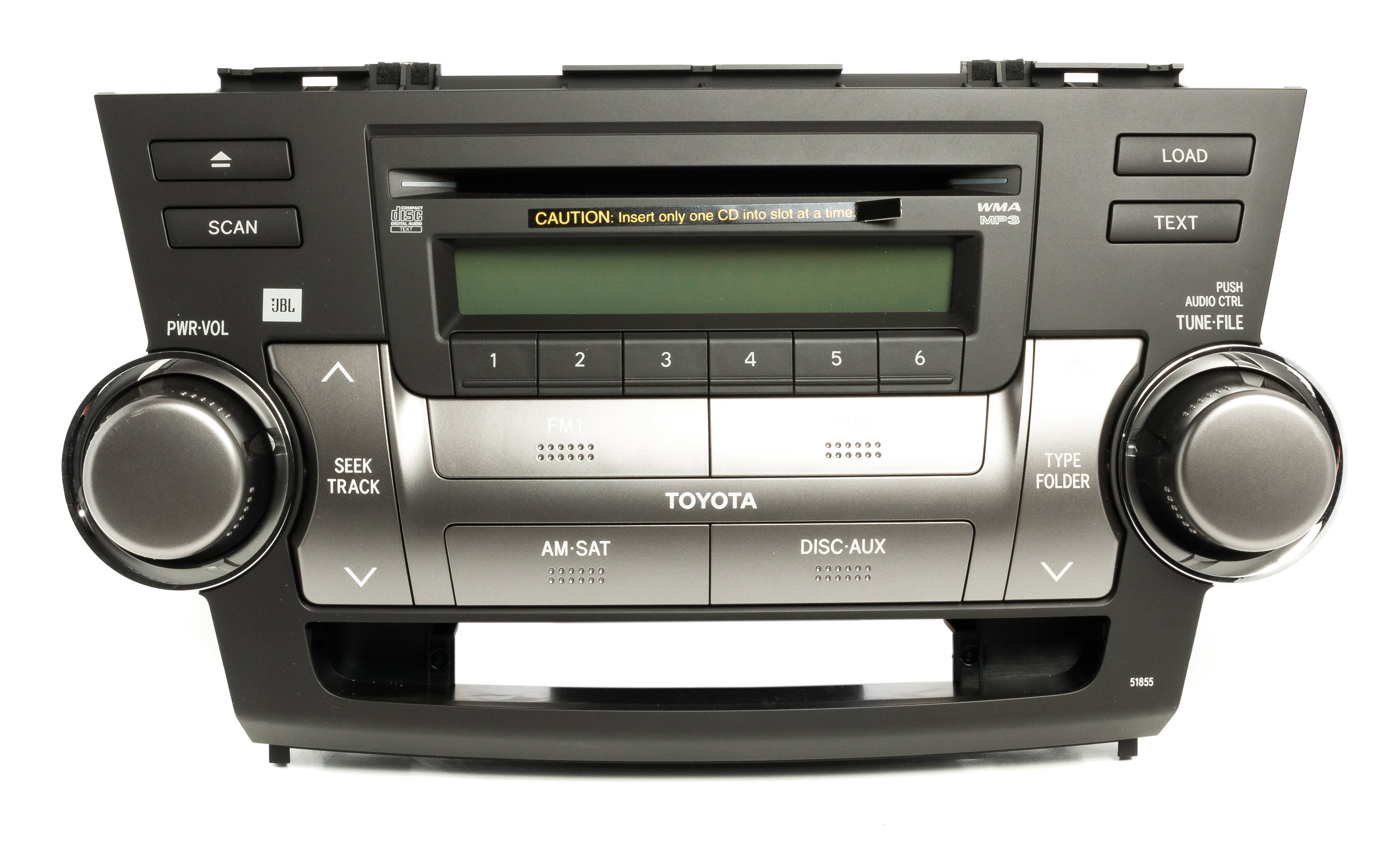 2008-2010 Toyota Highlander AM FM XM Radio 6 CD Player 86120-48E60-E0 ...