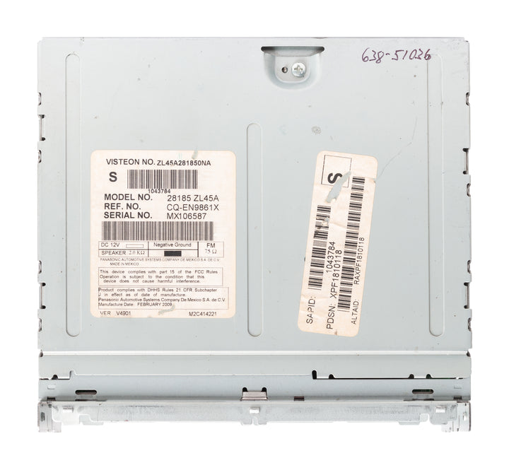 2009-12 Nissan Frontier Xterra AM FM Satellite Aux 6-Disc CD