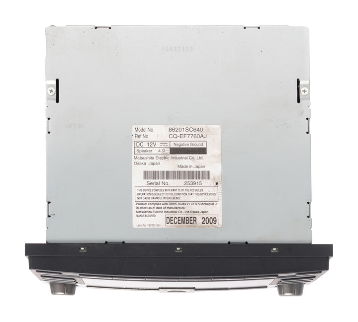 2009-13 Subaru Forester AMFM 6CD MP3 Player Face Code PP644U6 Part