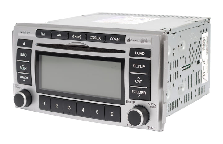 2009 Hyundai Santa Fe AM FM Radio XM 6 Disc CD MP3 Player 96160