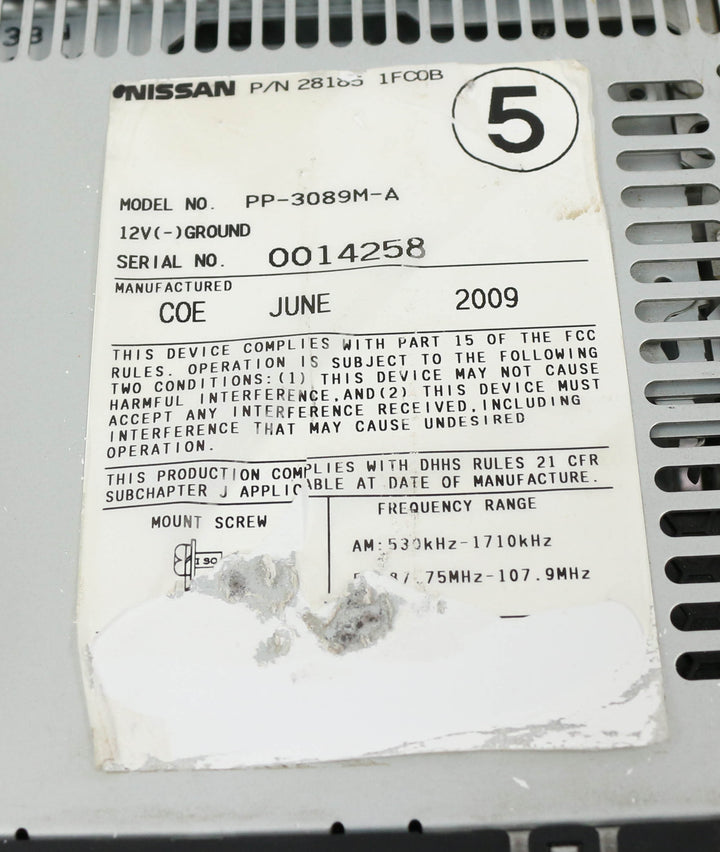 user_295bb2ccページ 17-19 Nissan Sentra BED430-401 A1 Computer Engine Control