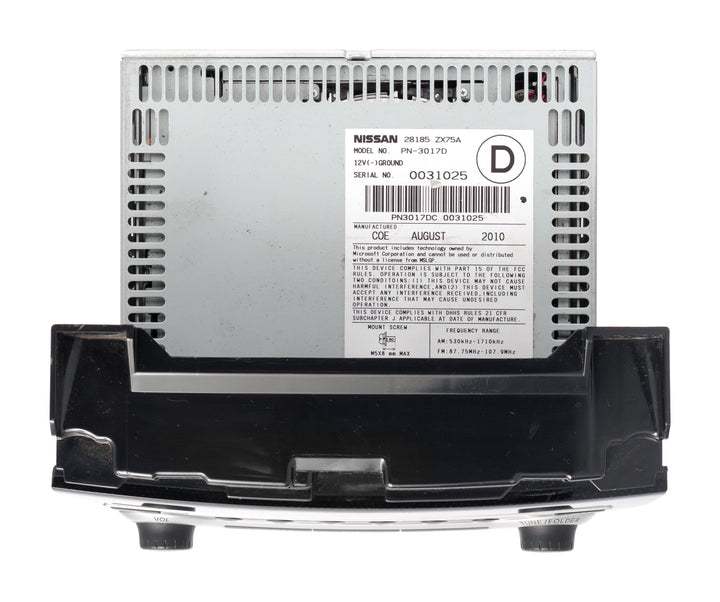 2011 Nissan Maxima AM FM Radio 6 Disc CD MP3 Player Aux ID