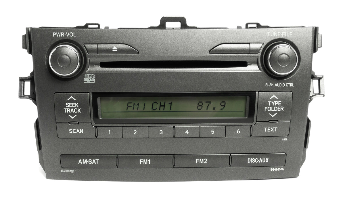 2011-2012 Toyota Corolla OEM AM FM XM Radio MP3 CD Player 86120-02E60 ...