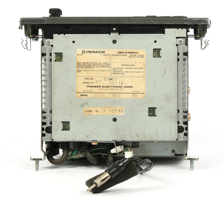 Mazda 929 1990-1991 Radio AM FM Cassette Single Disc CD DEH-K4541