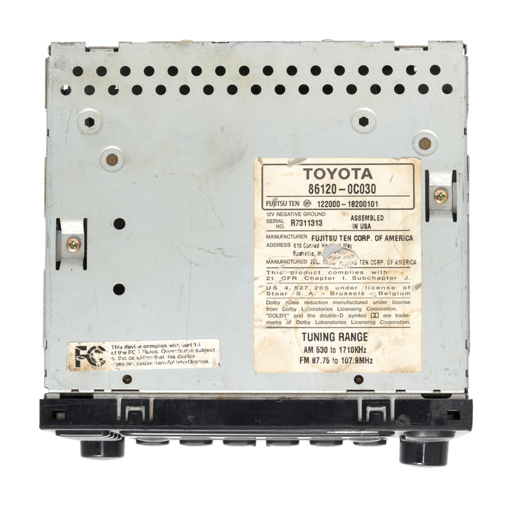 2000-2002 Toyota Tundra AM FM Radio CD Cassette 86120-0C030