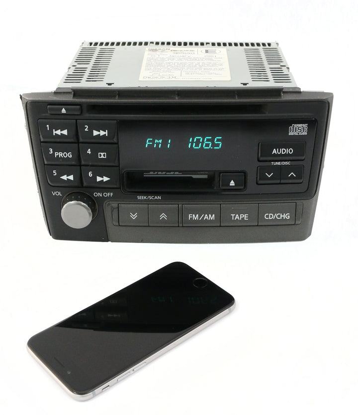 01 Nissan Maxima AM FM Cassette CD Player w Bluetooth PN-2383D