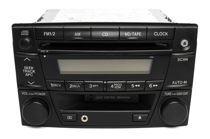 02-03 Mazda MPV AM FM CD Cassette Radio w Aux Upgrade LD52669T0A