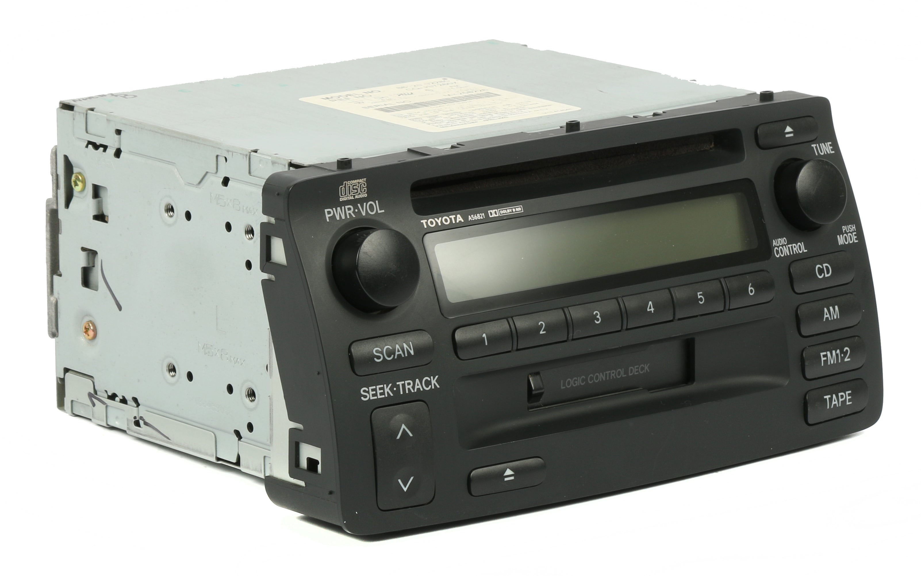 Cornice Radio Doppio DIN Per Toyota Corolla E12 (2003-2008) – Tomzz Audio, Nero, Per Marche Dopo Market