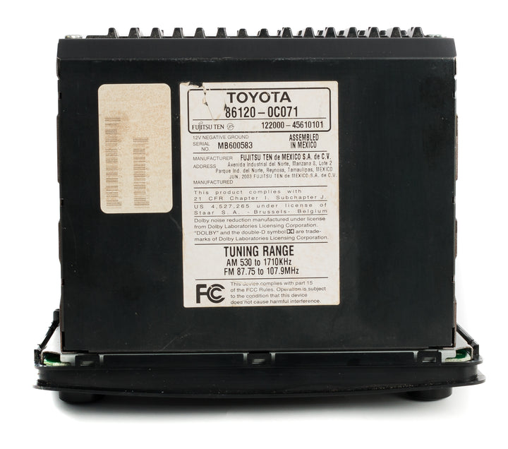 2003-2007 Toyota Sequoia Tundra OEM Radio AM FM CD Cassette 86120