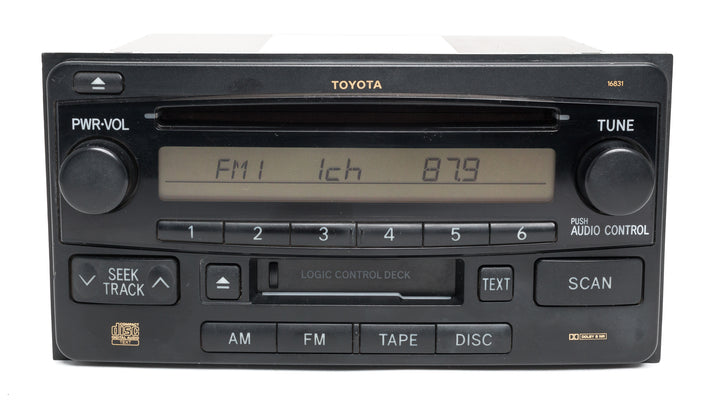 2003-05 Toyota 4Runner RAV4 OEM AM FM CD Cassette Radio 86120