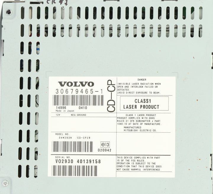 2003-2006 Volvo XC90 6 Disc CD Changer Player Receiver 30679465-1