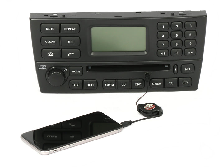 Jaguar 2002-03 X-Type Radio AM FM Single CD Player w Phone & Aux 