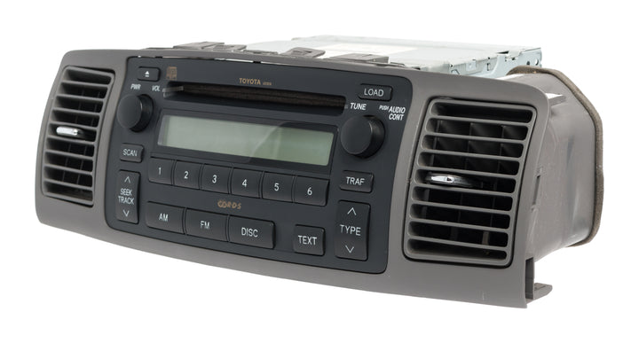 2004-08 Toyota Corolla AMFM Radio 6 CD Changer Face Code