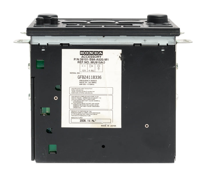 2005-2006 Honda CR-V AM FM Radio Cassette Single Disc CD