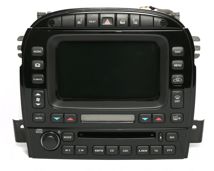 Jaguar 2004-2007 XJ8 Radio AMFM CD Navi w Temperature Controls