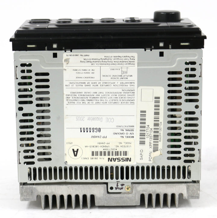 2005-2007 Nissan Xterra AM FM Radio Single CD Player
