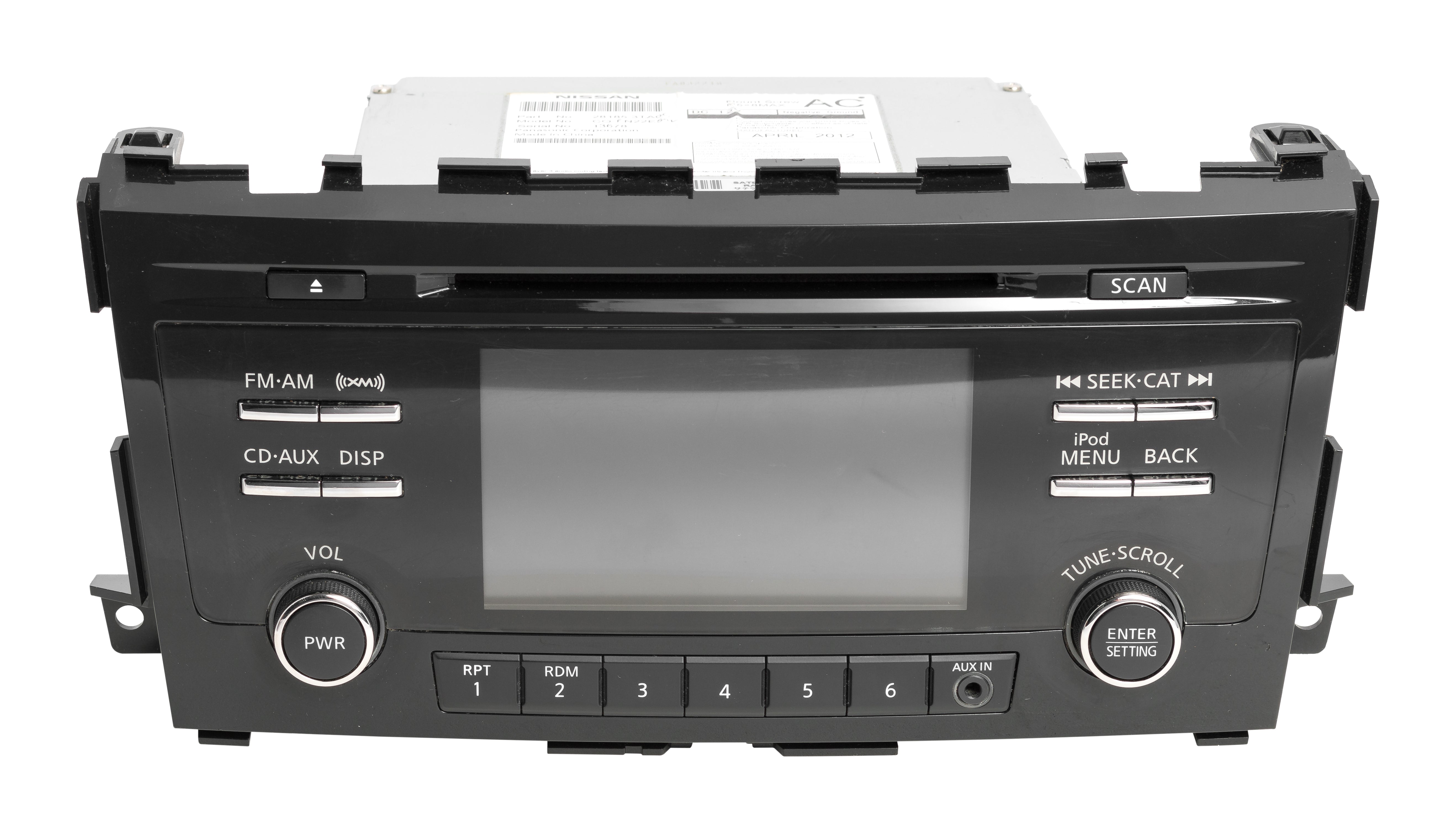 2013-15 Nissan Altima AM FM XM Ready Aux Single Disc CD MP3