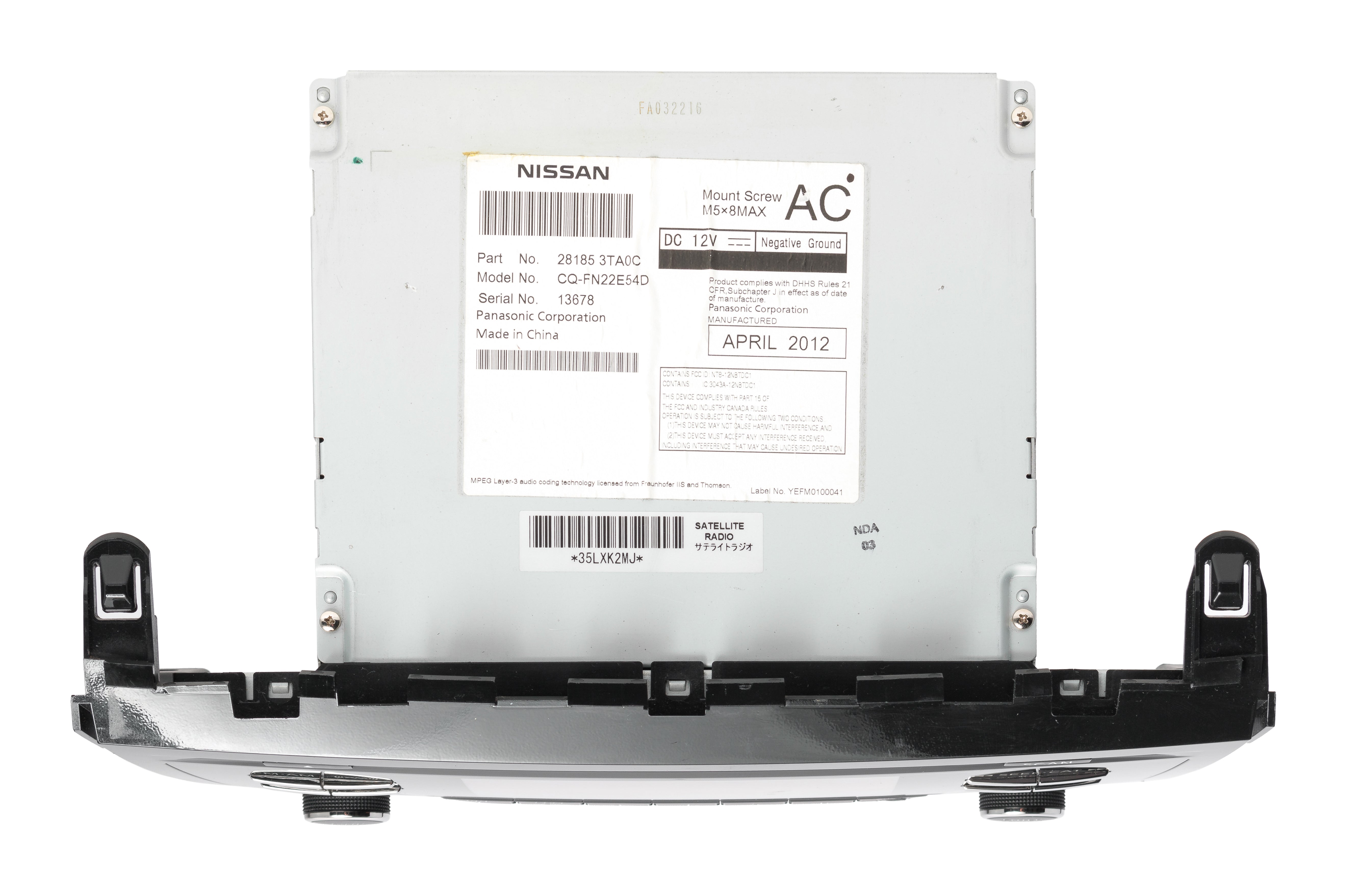 2006-2007 Nissan Pathfinder Bose 6 Disc CD Changer Radio