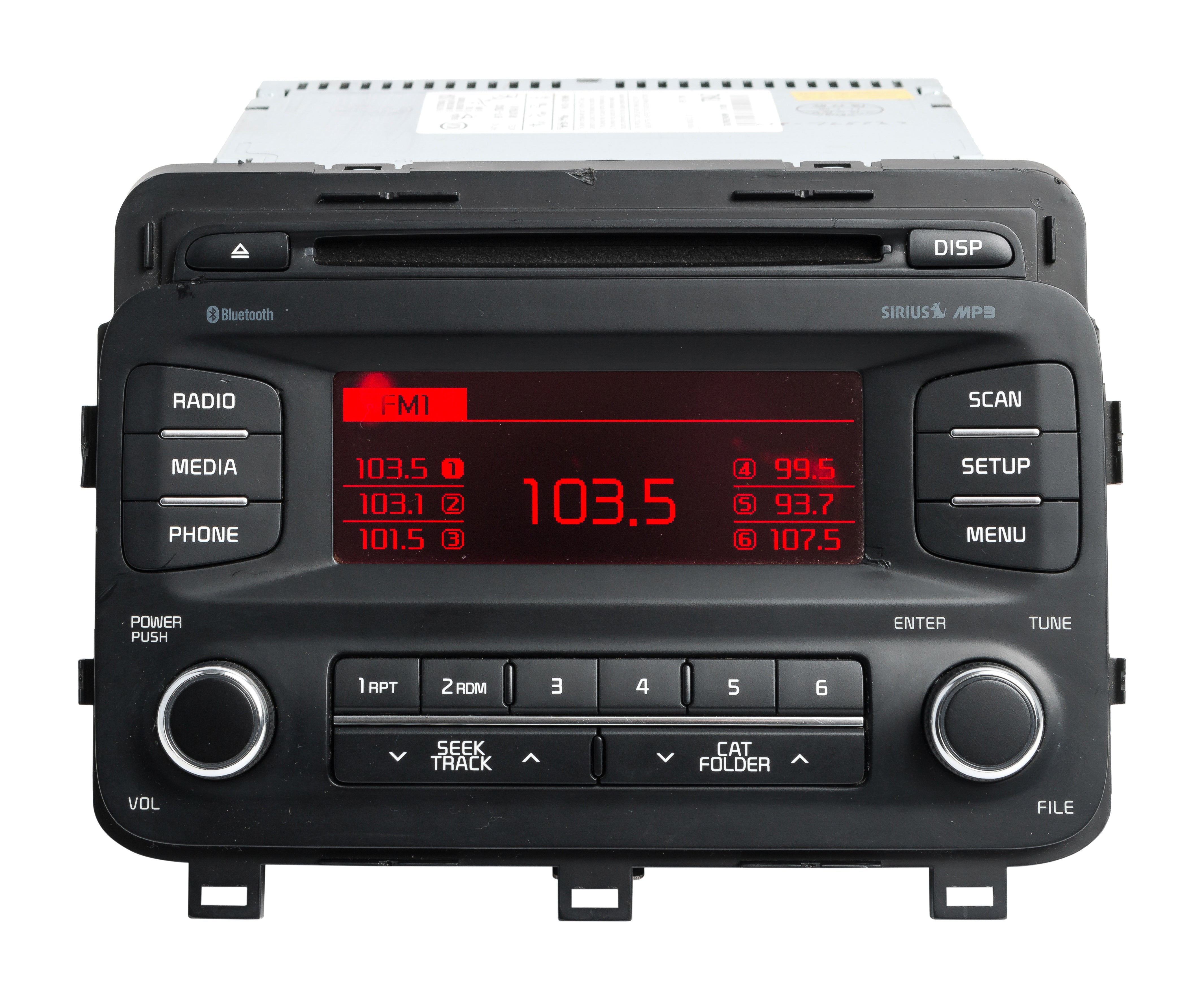 2014-16 Kia Optima AM FM SAT Radio CD Player Bluetooth Part Number 961 ...