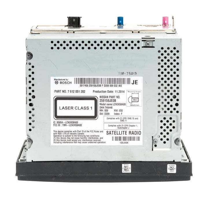 2015-2019 Nissan NV 1500 2500 3500 AM FM XM Radio Navigation CD