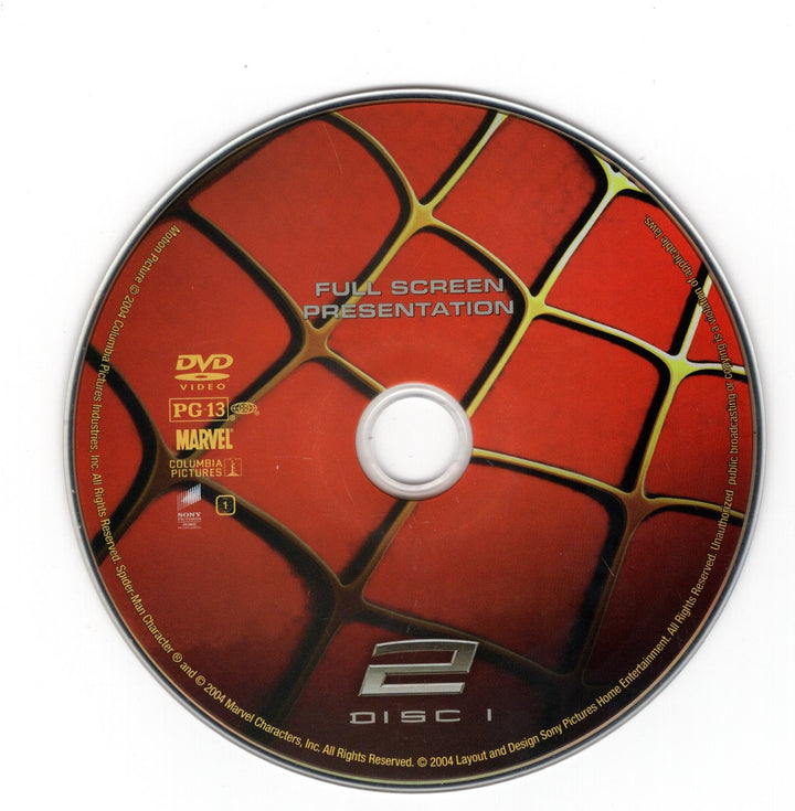 Spider Man 2 Tobey Miguire 2002 DVD Movie Professionally