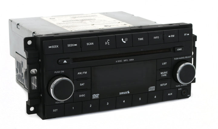 Chrysler Dodge Jeep Radio 6 Disc mp3 CD DVD Player Sirius Aux In