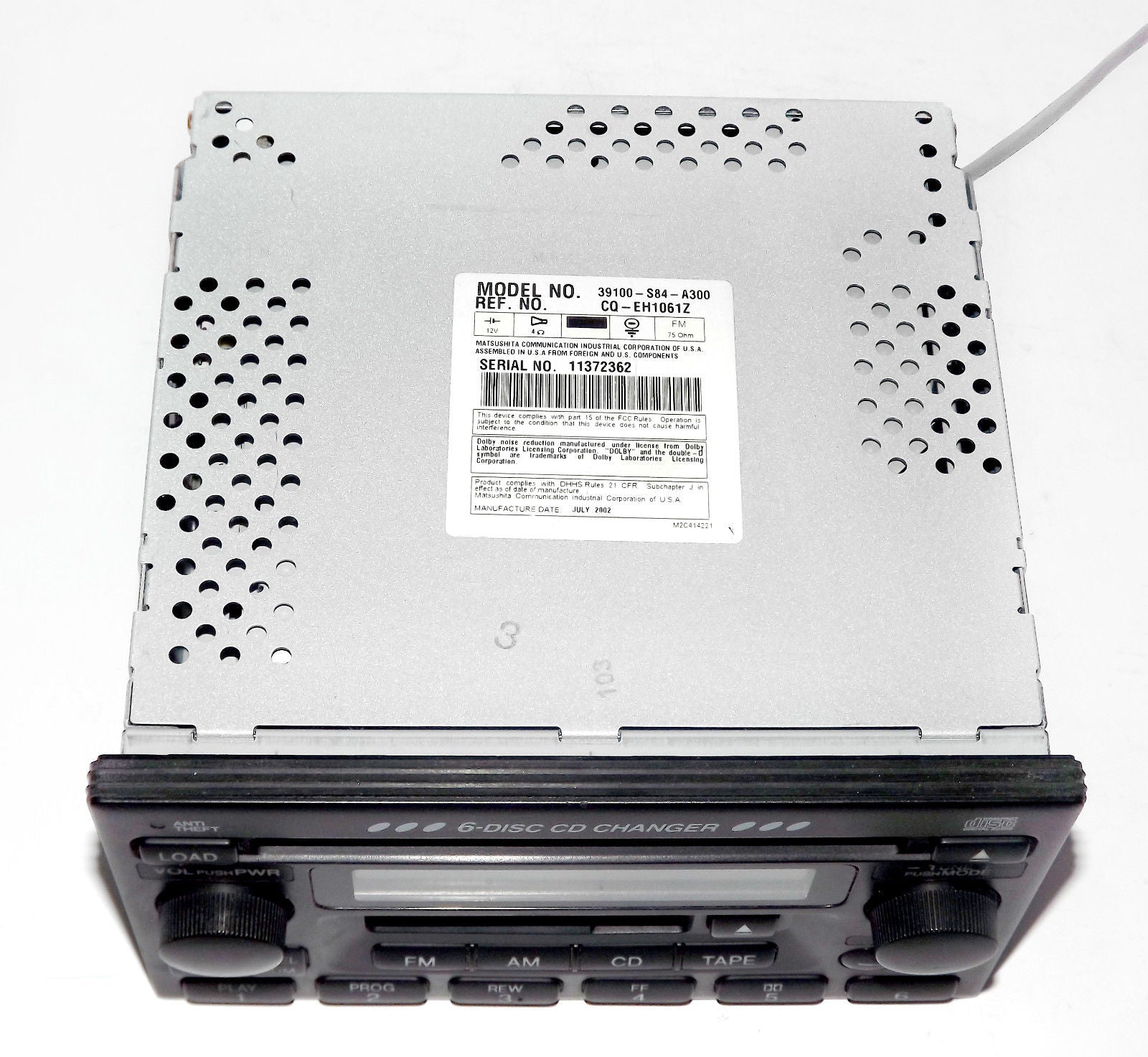 CDアコード？ 1998-2000 Honda Accord AM FM Radio Single Disc CD Player