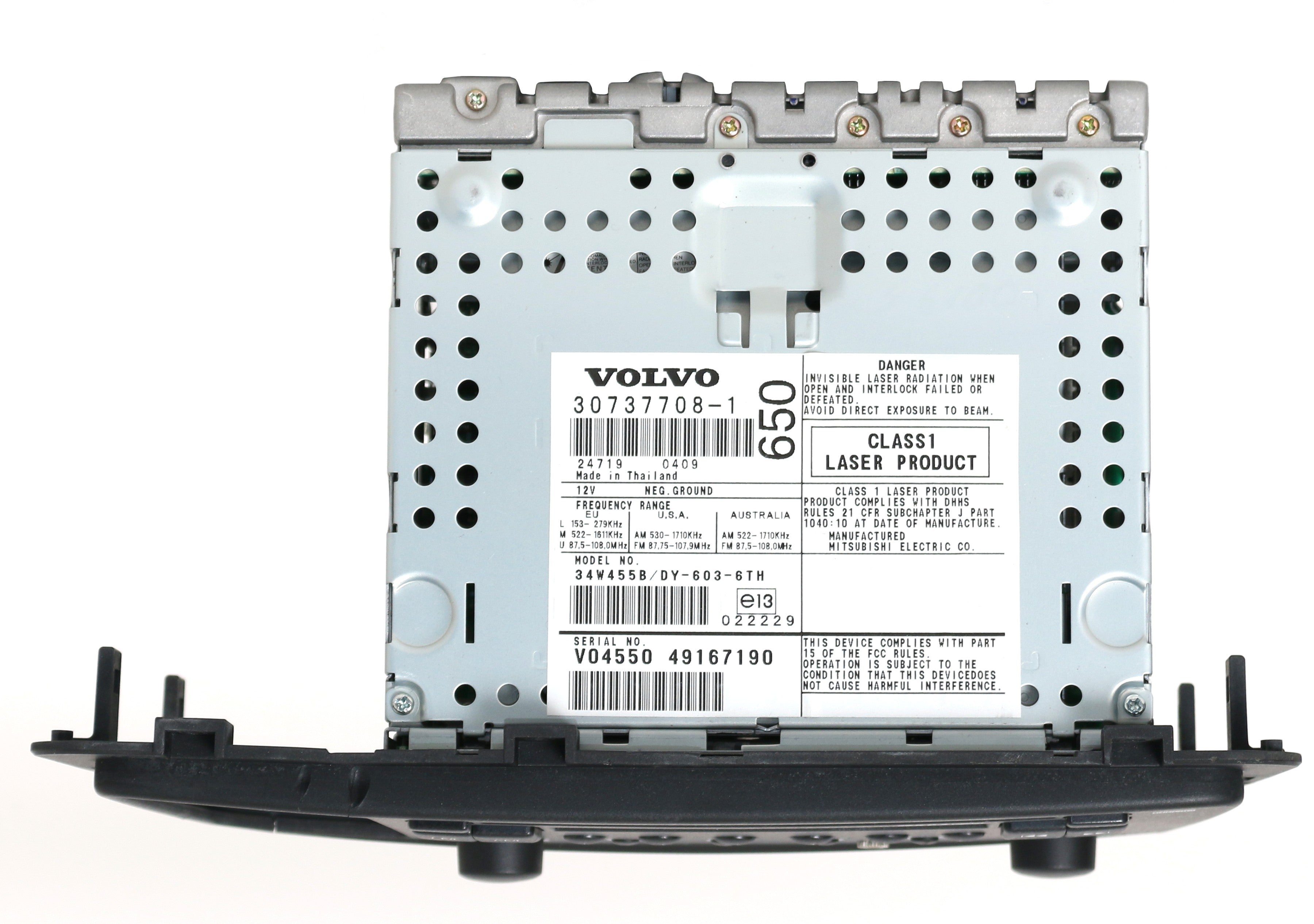 36050651 2005-09 Volvo 60 70 80 Series Radio AM FM CD w Bluetooth Music 3073770 ...
