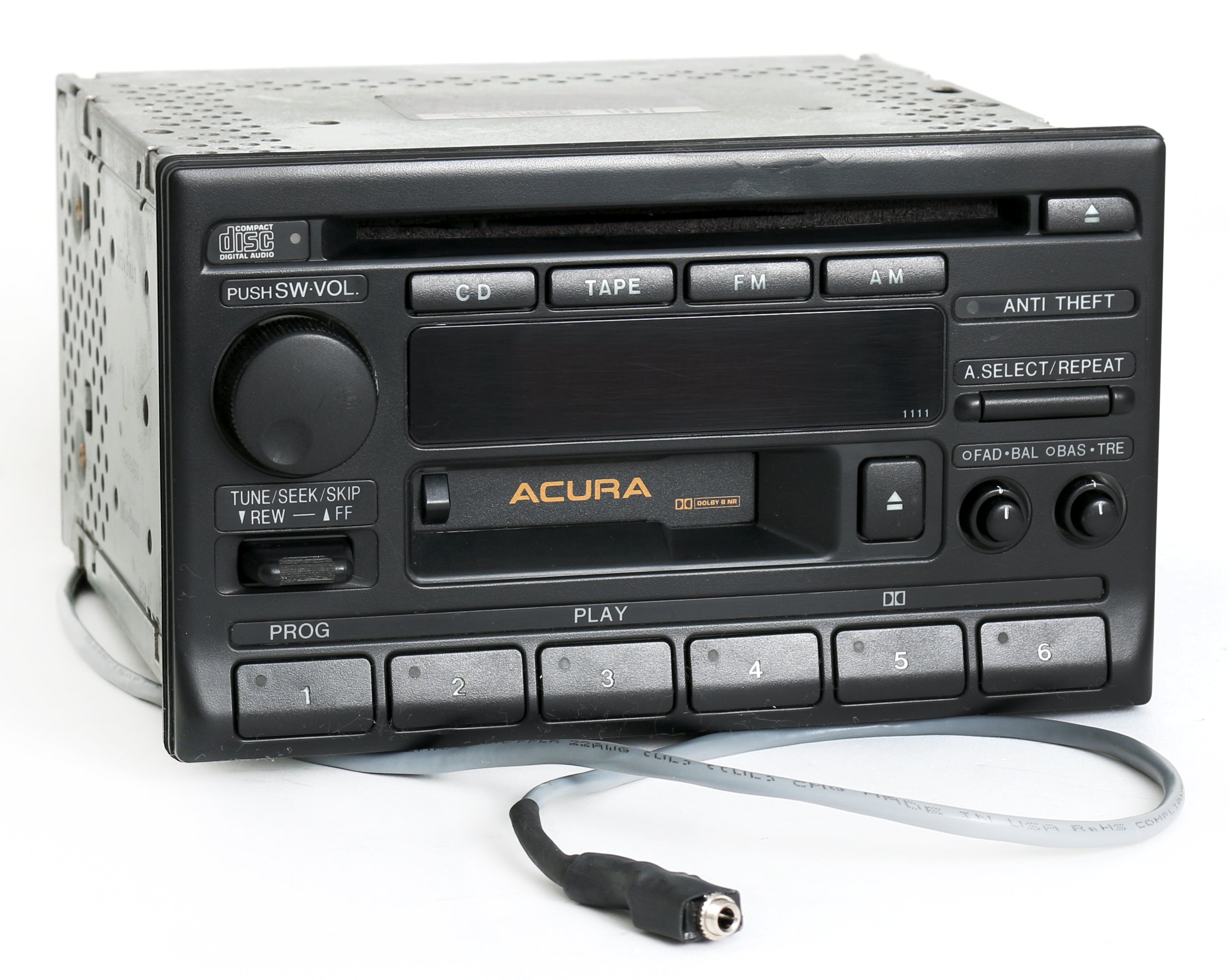 Acura TL 1995-1998 Radio AM FM Cassette CD w Aux Input 39100-SW5