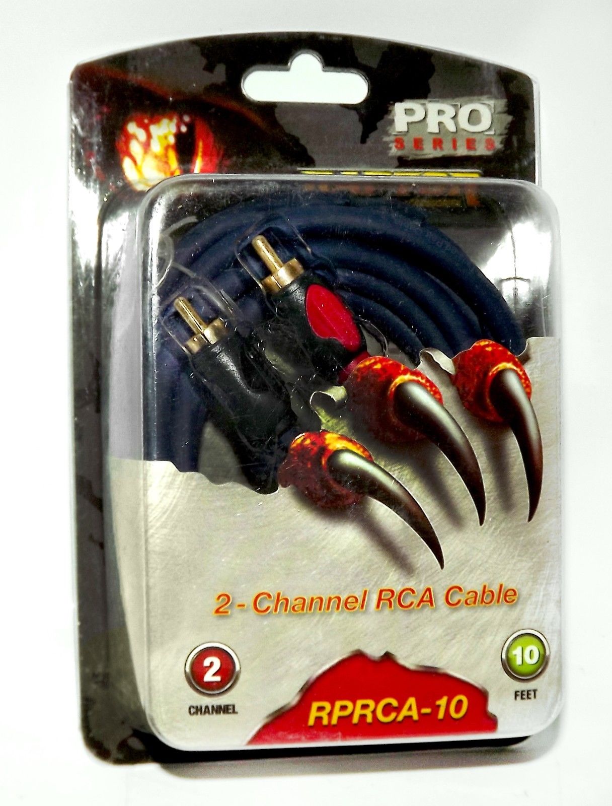 Raptor Pro Series 2 Channel RCA Cable - 10 Foot Stereo Audio - Competi ...